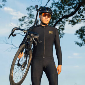 Rockbros YDWT020 Diamond cycling jersey spring/autumn/winter size L - black - Image 6
