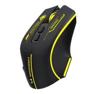 Wozinsky WMGB-1181 Wireless Optical Gaming Mouse 3200 DPI with Built-in Battery and Backlight - juodos spalvos and Yellow - Image 9