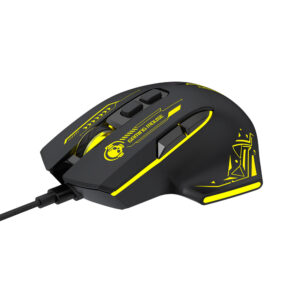 Wozinsky WMGK-1181W Wired Optical Gaming Mouse 7200 DPI with Backlight - juodos spalvos ir geltonos spalvos - Image 2