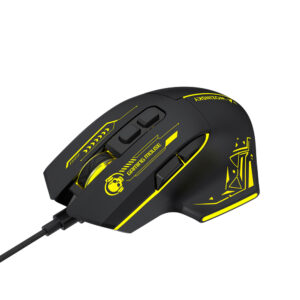 Wozinsky WMGK-1181W Wired Optical Gaming Mouse 7200 DPI with Backlight - juodos spalvos ir geltonos spalvos - Image 4