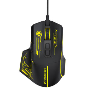 Wozinsky WMGK-1181W Wired Optical Gaming Mouse 7200 DPI with Backlight - juodos spalvos ir geltonos spalvos - Image 9