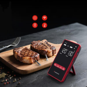 Meatmeet X Pro Kitchen Thermometer with Bluetooth/WiFi App for Grill, Oven, Smoker - Black - Image 8