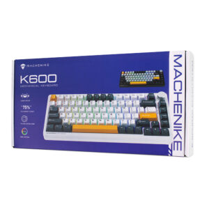 Machenike K600-B82W Wireless Mechanical Backlit Gaming Keyboard GR Silver Switch - Black - Image 5