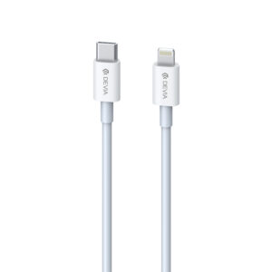 Devia laidas Smart EC146 PD USB-C - Lightning 20W 3A baltas