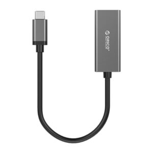 Orico XC-R45-V1 USB-C to RJ45 Gigabit Ethernet 1 Gbps Network Adapter - juodos spalvos - Image 3