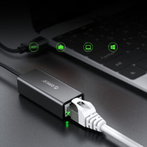Orico XC-R45-V1 USB-C to RJ45 Gigabit Ethernet 1 Gbps Network Adapter - juodos spalvos - Image 8