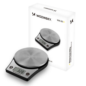 Wozinsky WAK-651 Kitchen Scale with LCD Display up to 5 kg - juodos spalvos