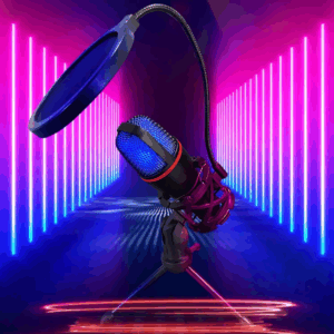 Wozinsky Studio Gaming USB Computer Microphone with RGB Stand - juodos spalvos - Image 5