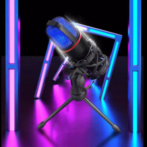 Wozinsky Studio Gaming USB Computer Microphone with RGB Stand - juodos spalvos - Image 6