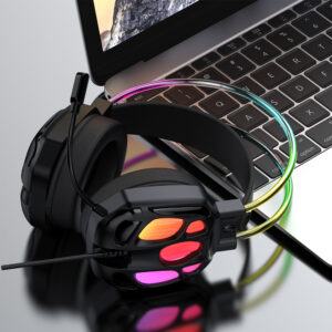Wozinsky WSG-1118 Wired Gaming Headphones with Microphone and RGB Backlight - Black - Image 8