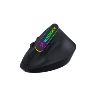 Wozinsky WMG-1164 Wireless Vertical Ergonomic Gaming Mouse 3600 DPI with RGB Backlight - juodos spalvos - Image 2