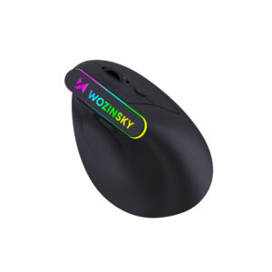 Wozinsky WMG-1164 Wireless Vertical Ergonomic Gaming Mouse 3600 DPI with RGB Backlight - juodos spalvos - Image 3