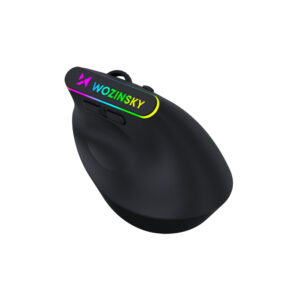 Wozinsky WMG-1164 Wireless Vertical Ergonomic Gaming Mouse 3600 DPI with RGB Backlight - juodos spalvos - Image 7