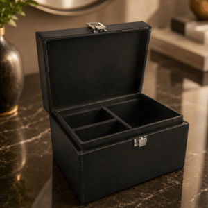 Wozinsky WPB-R16 RFID Blocking Box for Keyless Keys with Compartments 16x12x9 cm - Black - Image 2