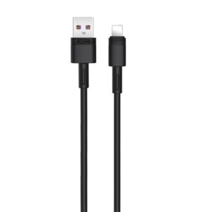XO kabelis NB-Q166 USB - Lightning 1,0 m 5A juodas