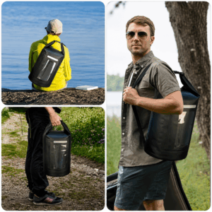 WNA-15L waterproof bag for a 15 l sup kayak with an RFID blocking divider - black - Image 5