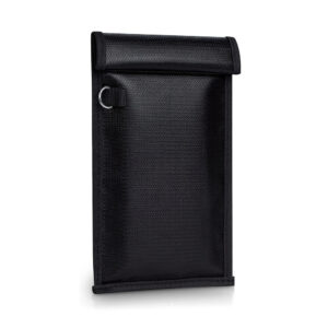 Fireproof RFID Phone Case OTN-27 with Signal Blocker 27x12.3 cm - Black