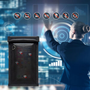 Fireproof RFID Phone Case OTN-27 with Signal Blocker 27x12.3 cm - Black - Image 4