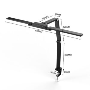 Wozinsky WLM-800 desk lamp above the monitor with remote control - black - Image 2