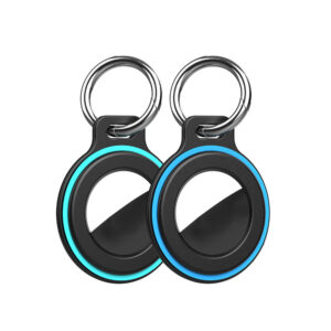 Airtag case with spring buckle, set of 2 - black - Image 2