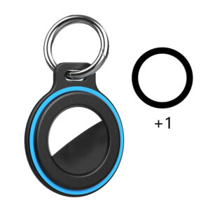 Airtag case with spring buckle, set of 2 - black - Image 3
