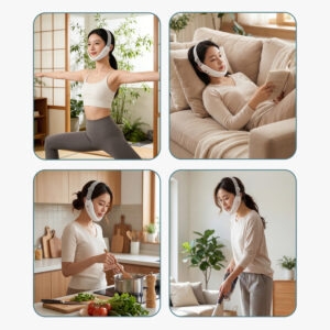 Belleskin by MAXGROOM M-170 EMS LED Face and Chin Massager - White - Image 4