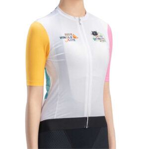 Rockbros 15210005005 L Women's Cycling Jersey with Print - White - Image 4