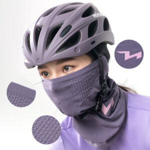 Rockbros LFA23 TVI Women's Knitted Bicycle Neck Warmer - Purple - Image 2