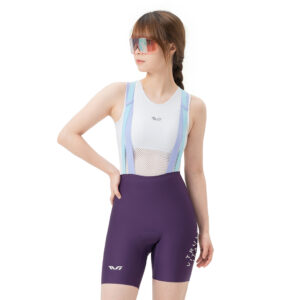 Rockbros YDDK017-1 TVI Women's Cycling Shorts with Bib and Pad Size S - Purple - Image 7