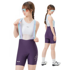 Rockbros YDDK017-1 TVI Women's Cycling Shorts with Bib and Pad Size S - Purple - Image 9