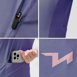 Rockbros YDDX012-1 TVI S Women's Cycling Jersey - Purple - Image 4