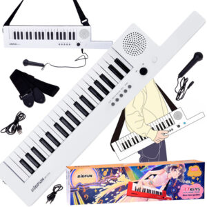 Elektroninis vargonų instrumentas su rankena, muzikinis žaislas vaikams IN0172