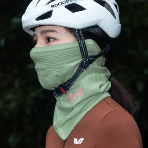 Rockbros LFA23 TVI Women's Knitted Bicycle Neck Warmer - Green - Image 5