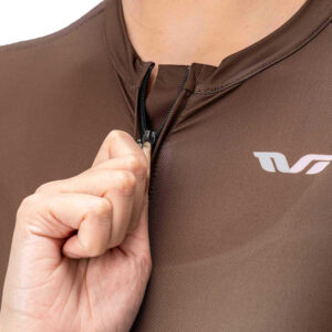 Rockbros 15110007004 TVI Women's Cycling Jersey Short Sleeve M - Brown - Image 4
