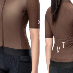 Rockbros 15110007005 TVI Women's Short Sleeve Cycling Jersey L - Brown - Image 3
