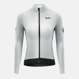 Rockbros YDWT006 TVI women's cycling jersey insulated autumn/winter M - white and gray - Image 2