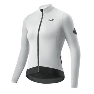 Rockbros YDWT006 TVI women's cycling jersey insulated autumn/winter L - white and gray