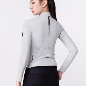 Rockbros YDWT006 TVI women's cycling jersey insulated autumn/winter L - white and gray - Image 4