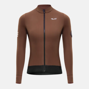 Rockbros YDWT006 TVI women's cycling jersey insulated autumn/winter L - brown - Image 2