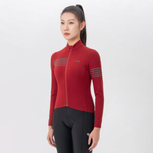 Rockbros YPW065 TVI Women's Long Sleeve Cycling Jersey Fall/Winter M - Red - Image 2