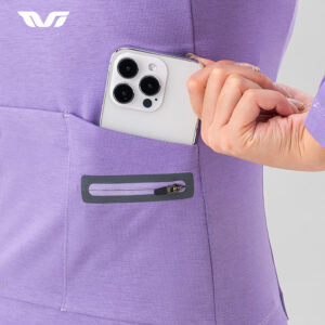 Rockbros YPW065 TVI Women's Long Sleeve Cycling Jersey Fall/Winter M - Purple - Image 2