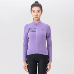 Rockbros YPW065 TVI Women's Long Sleeve Cycling Jersey Fall/Winter M - Purple - Image 5