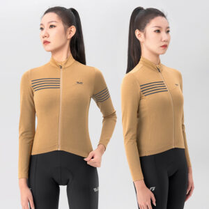 Rockbros YPW065 TVI Women's Long Sleeve Cycling Jersey Fall/Winter S - Yellow - Image 6