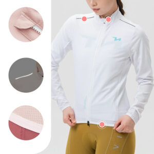Rockbros YPW069 TVI M Women's Cycling Jacket - White - Image 6