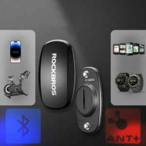 Rockbros HRM812 Bluetooth ANT+ Heart Rate Monitor Belt HRM Sensor IP67 - Black - Image 3