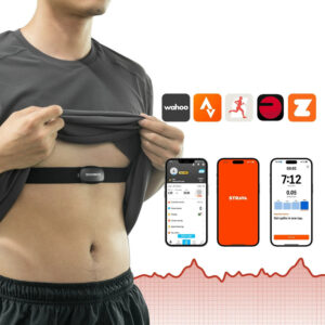 Rockbros HRM812 Bluetooth ANT+ Heart Rate Monitor Belt HRM Sensor IP67 - Black - Image 4