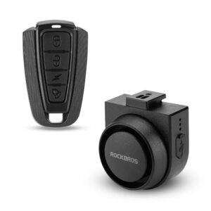 Rockbros A2 Bicycle Bell with 115 dB Alarm and USB-C Remote Control - juodos spalvos
