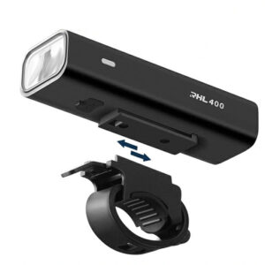 Rockbros RHL400 Front Bike Light 400lm USB-C - Black - Image 2