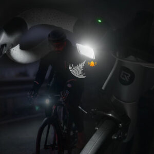 Rockbros SKL01 Front Bike Light 450 lm with 120 dB USB-C Bike Bell - Black - Image 3