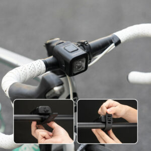 Rockbros SKL01 Front Bike Light 450 lm with 120 dB USB-C Bike Bell - Black - Image 5